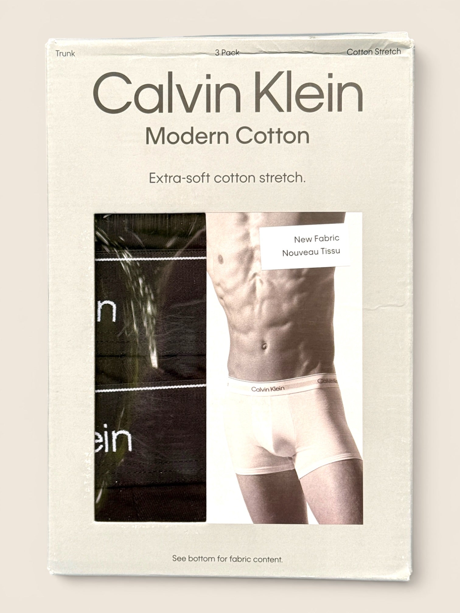Calvin Klein -Trunks 3er Pack - Schwarz