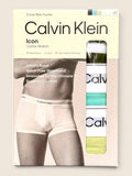 Calvin Klein - Trunks 3er Pack - Schwarz/Hellblau/Lindgrün