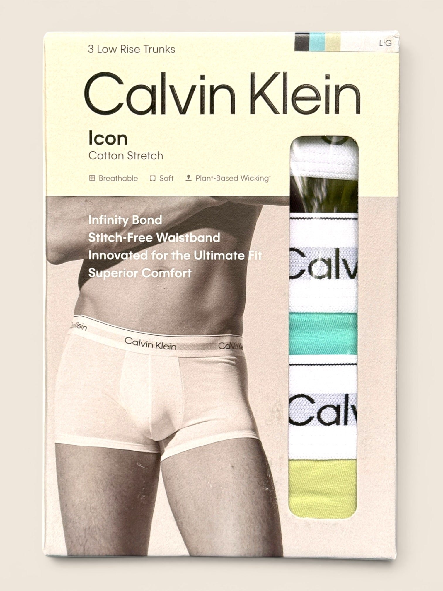 Calvin Klein - Trunks 3er Pack - Schwarz/Hellblau/Lindgrün
