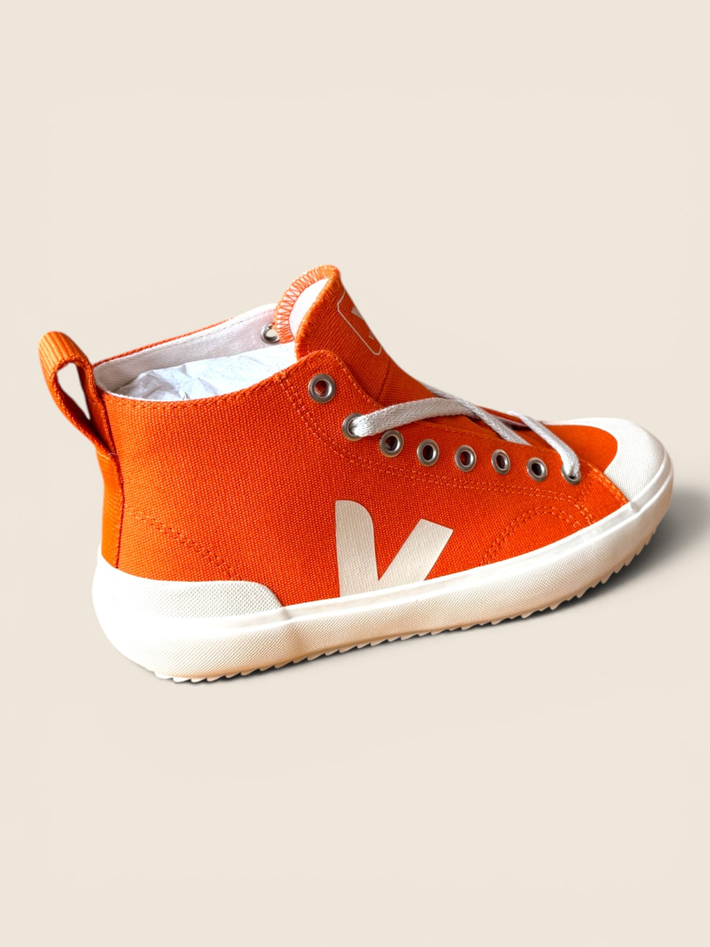 Veja High-Top Sneaker Orange/Weiß