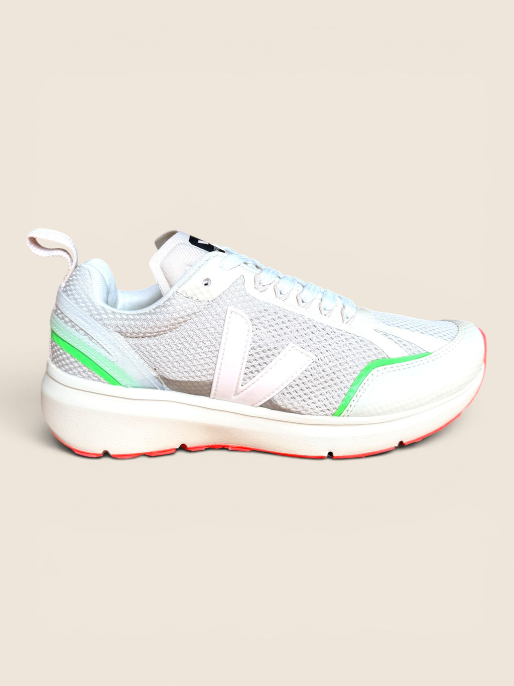 Veja Running Sneaker Beige/Grau/Neon