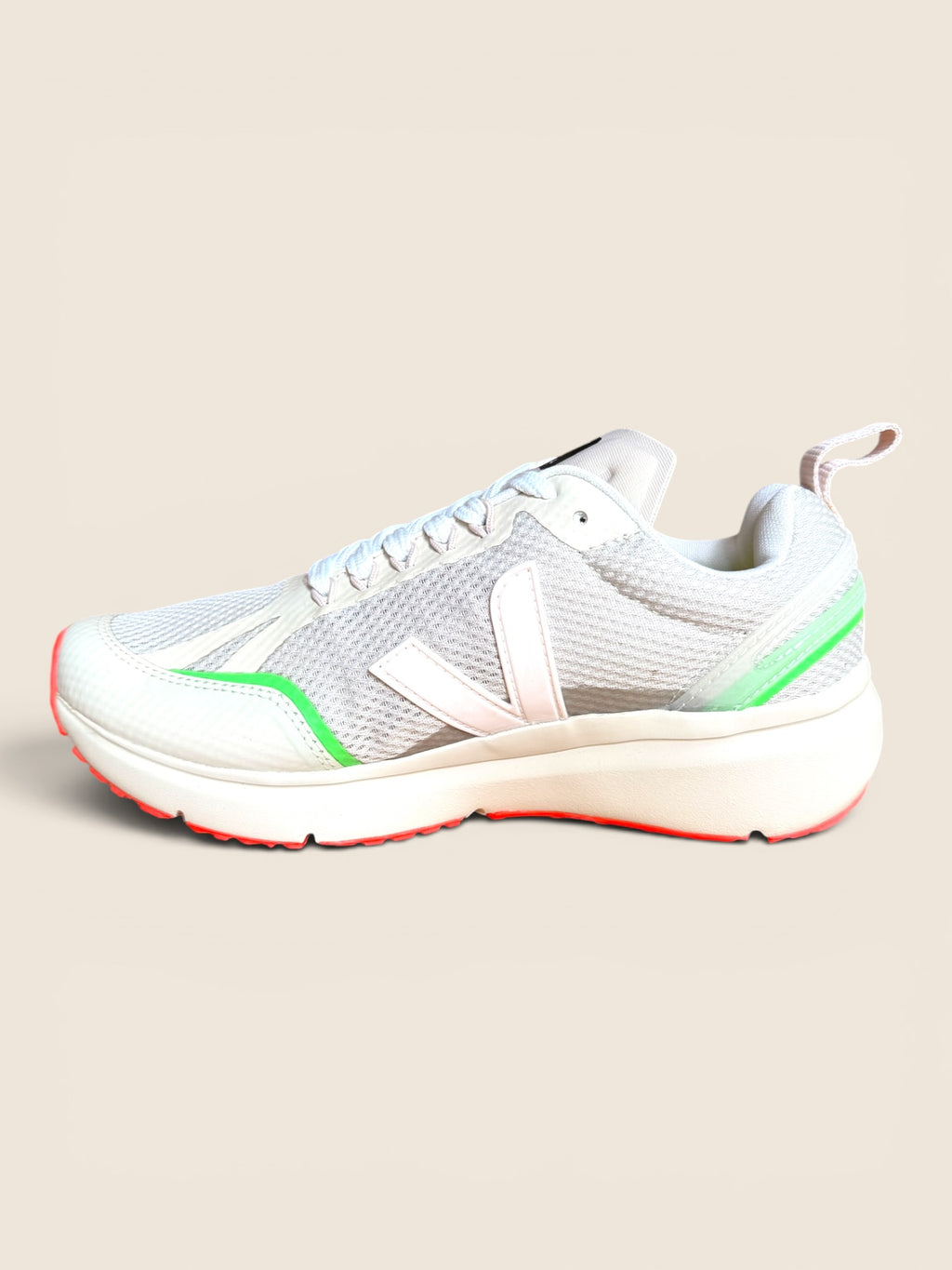 Veja Running Sneaker Beige/Grau/Neon