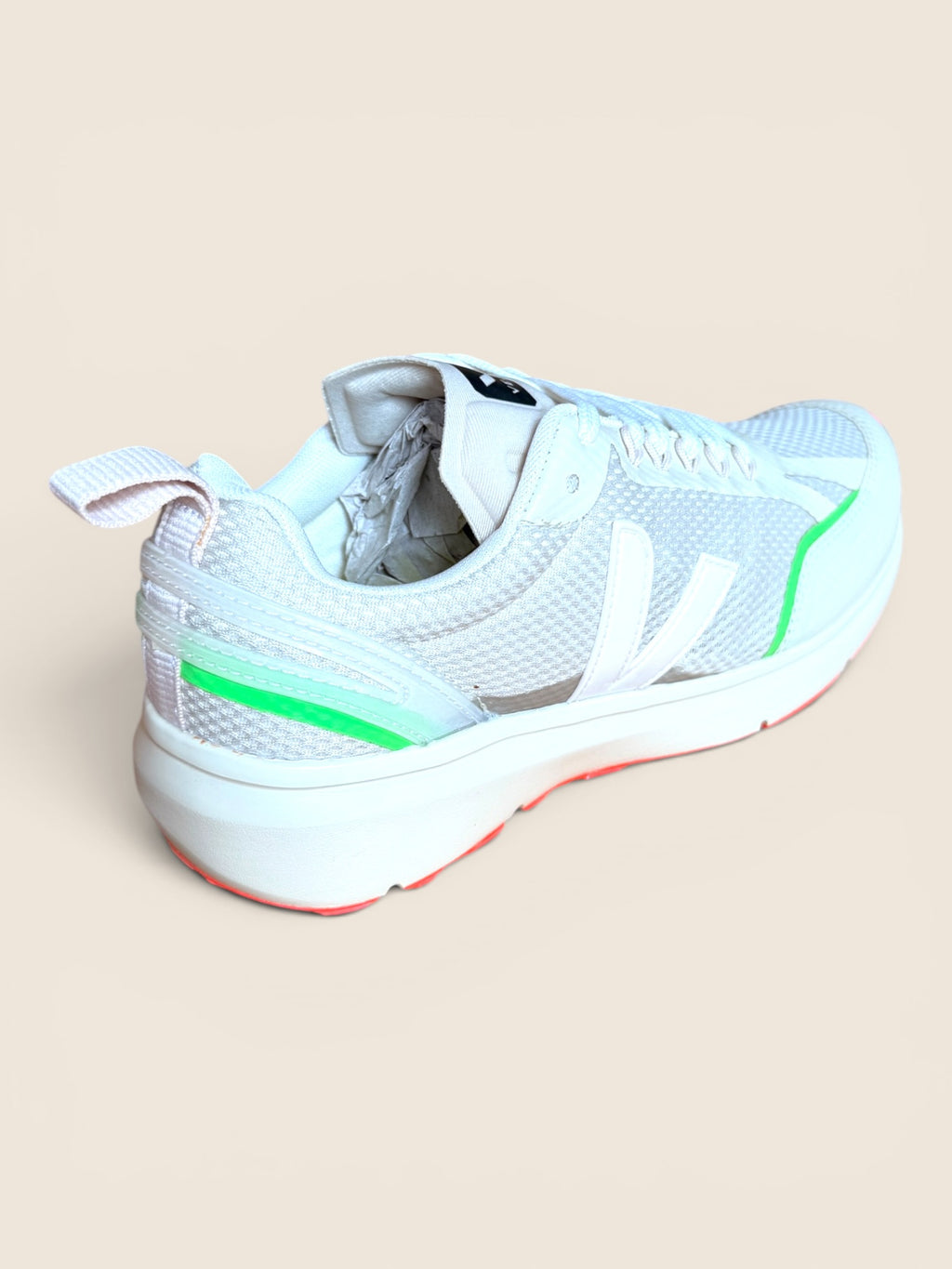 Veja Running Sneaker Beige/Grau/Neon