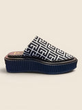 Balmain - Plateau Slipper - Schwarz/Beige