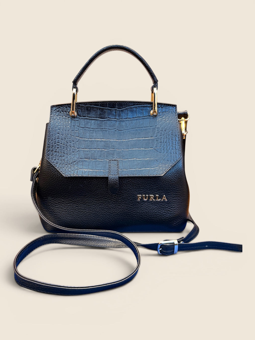 Furla - Crossbag - Schwarz/Gold