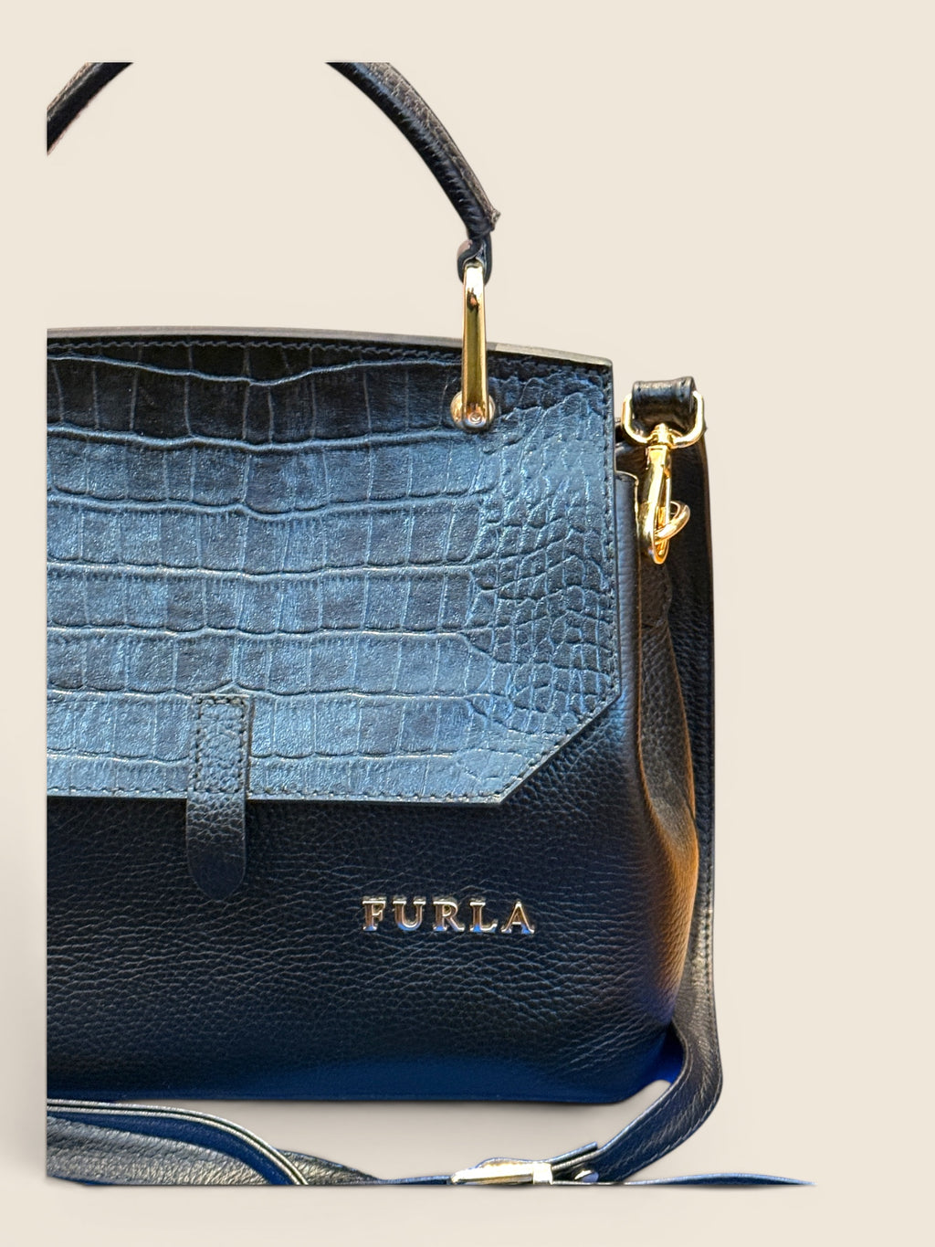 Furla - Crossbag - Schwarz/Gold