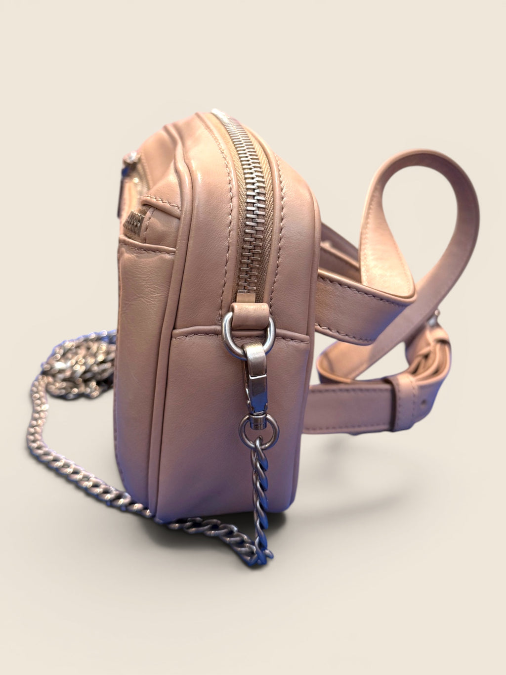 Prada - Bauchtasche/Crossbag - Rose/Silber