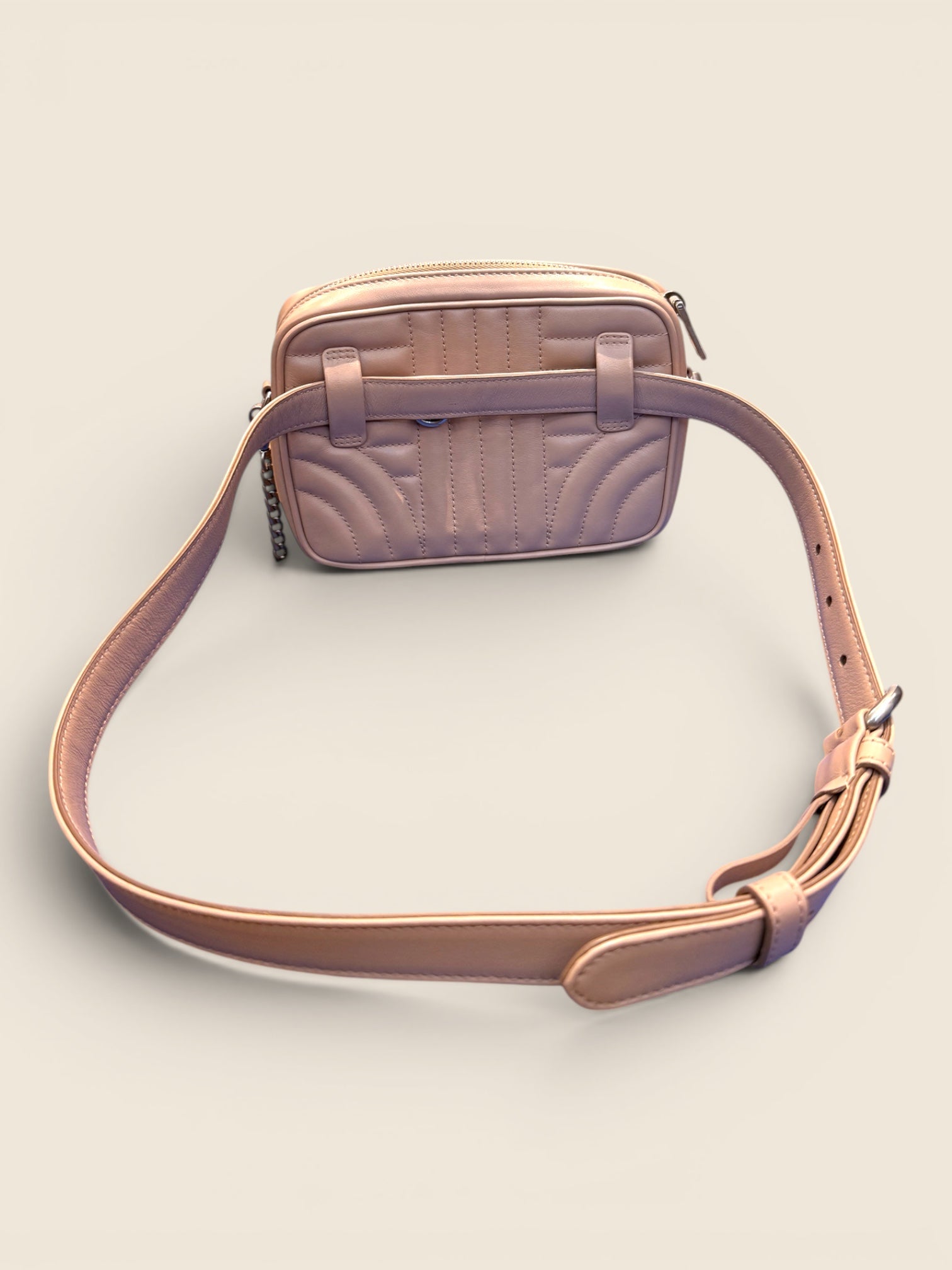 Prada - Bauchtasche/Crossbag - Rose/Silber