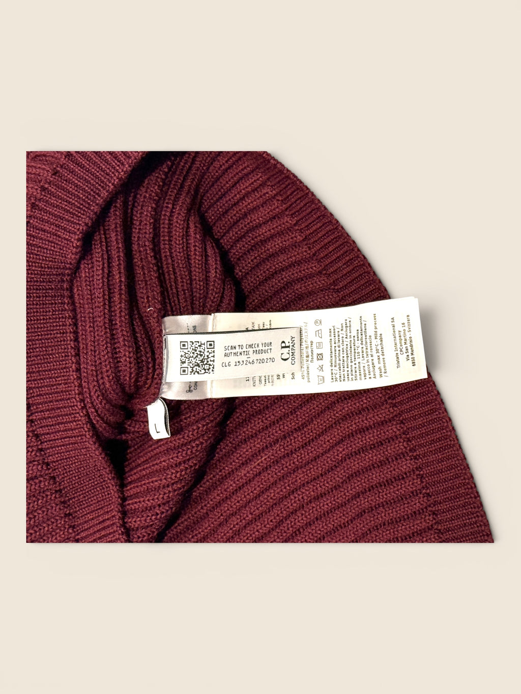 C.P. Company - Rollkragen Pullover - Strick Rot
