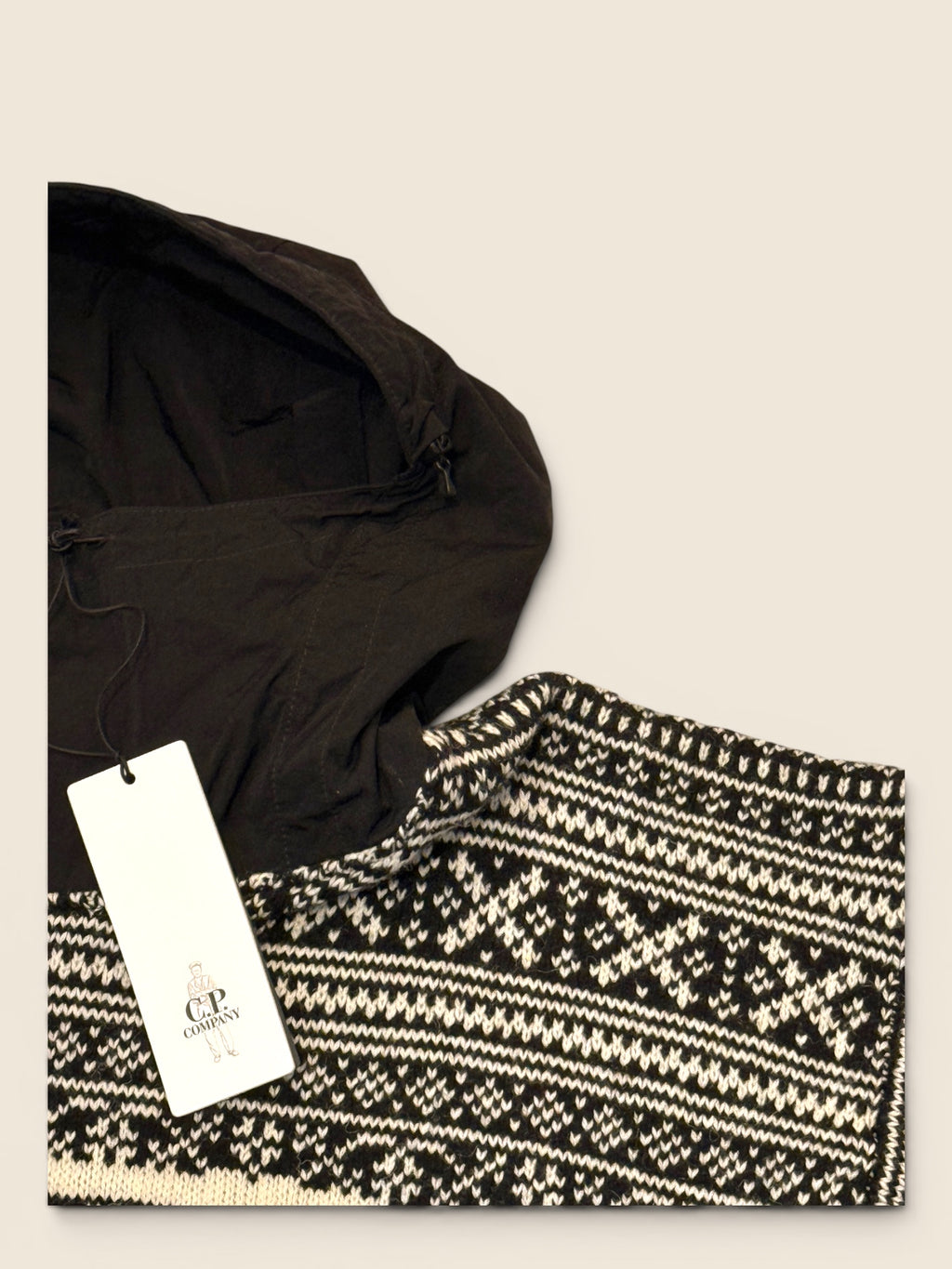 C.P Company - Norweger Hoodie - Schwarz/Weiß