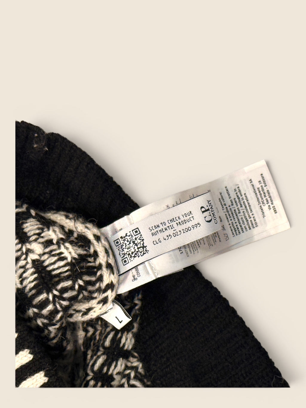 C.P Company - Norweger Hoodie - Schwarz/Weiß