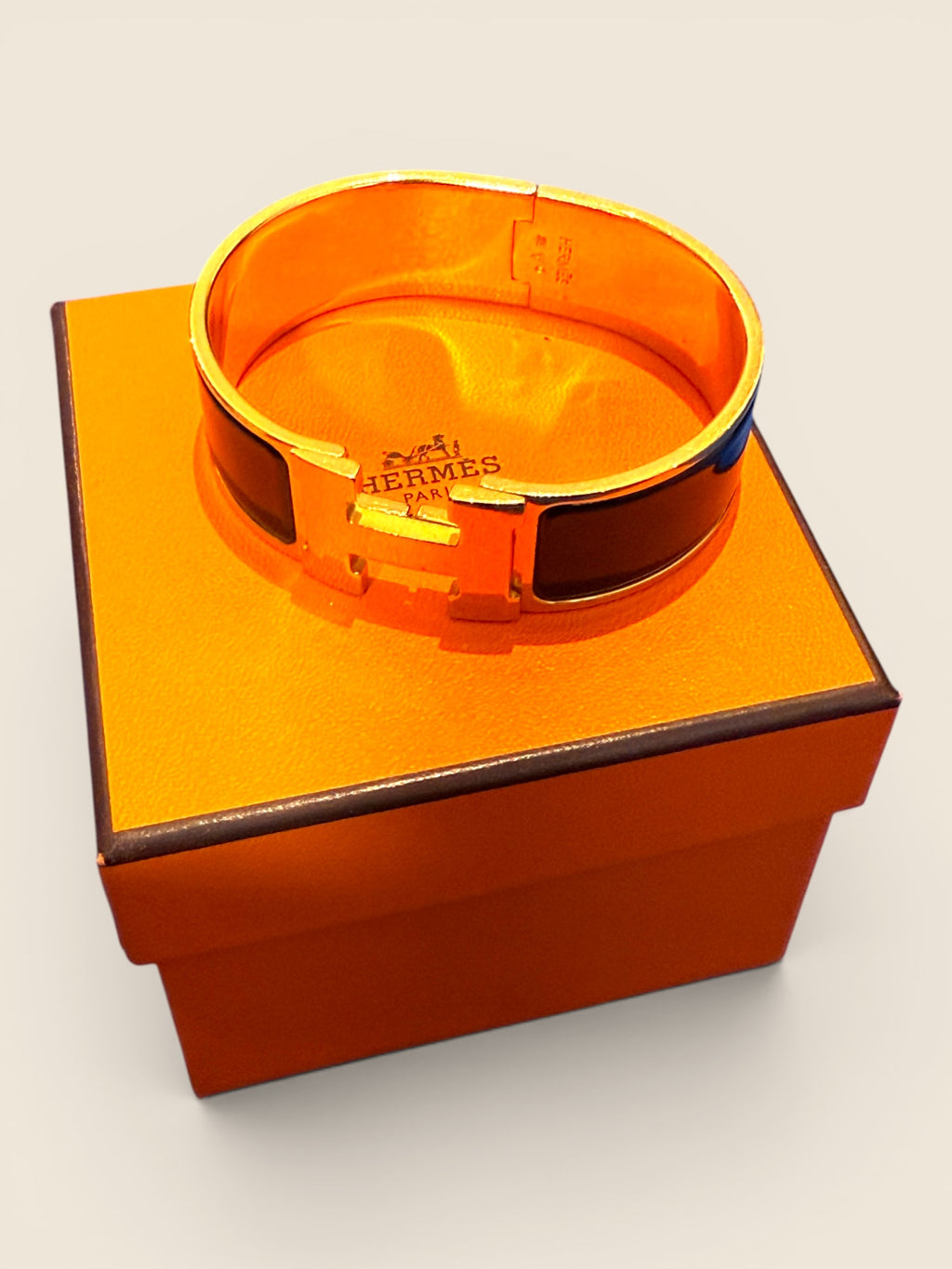 Hermès Armreif - Full Set - Gold/Schwarz