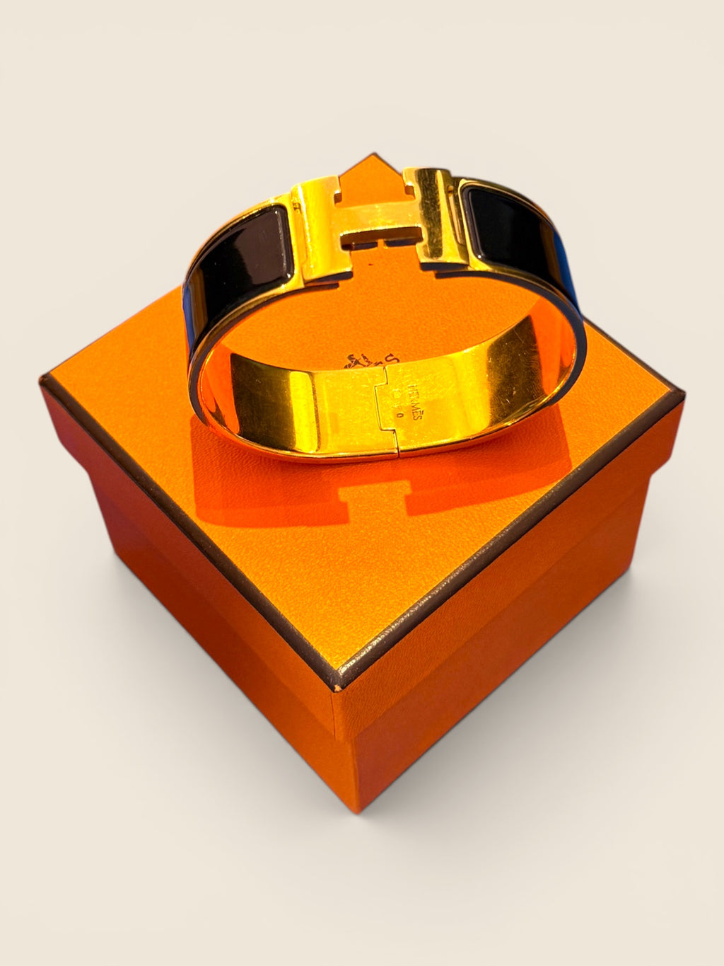 Hermès Armreif - Full Set - Gold/Schwarz