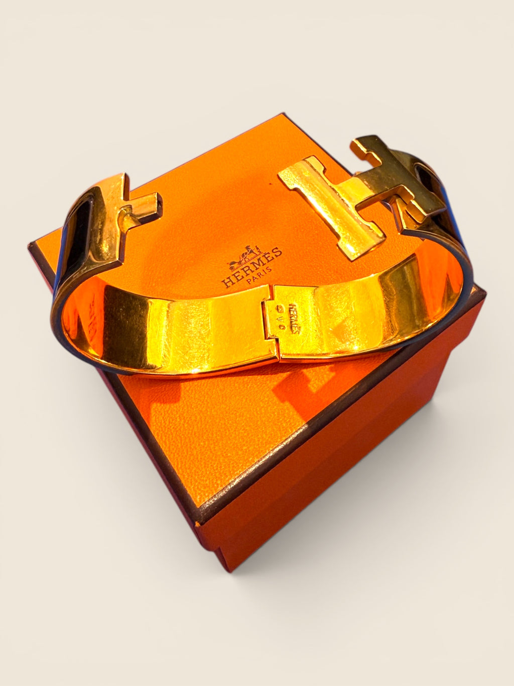 Hermès Armreif - Full Set - Gold/Schwarz