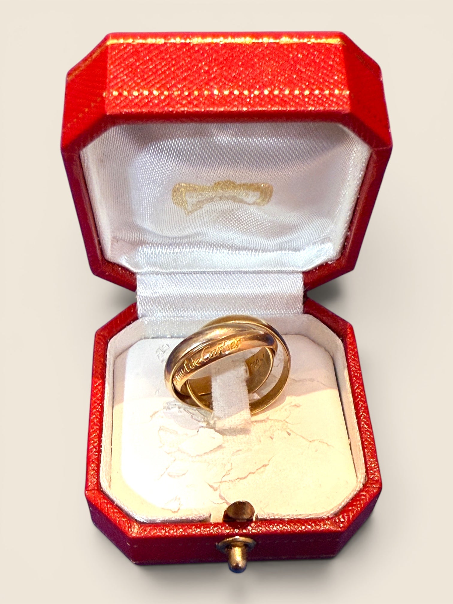 Cartier Trinity Ring - 750er Gold/Roségold/Weißgold - Gr.52