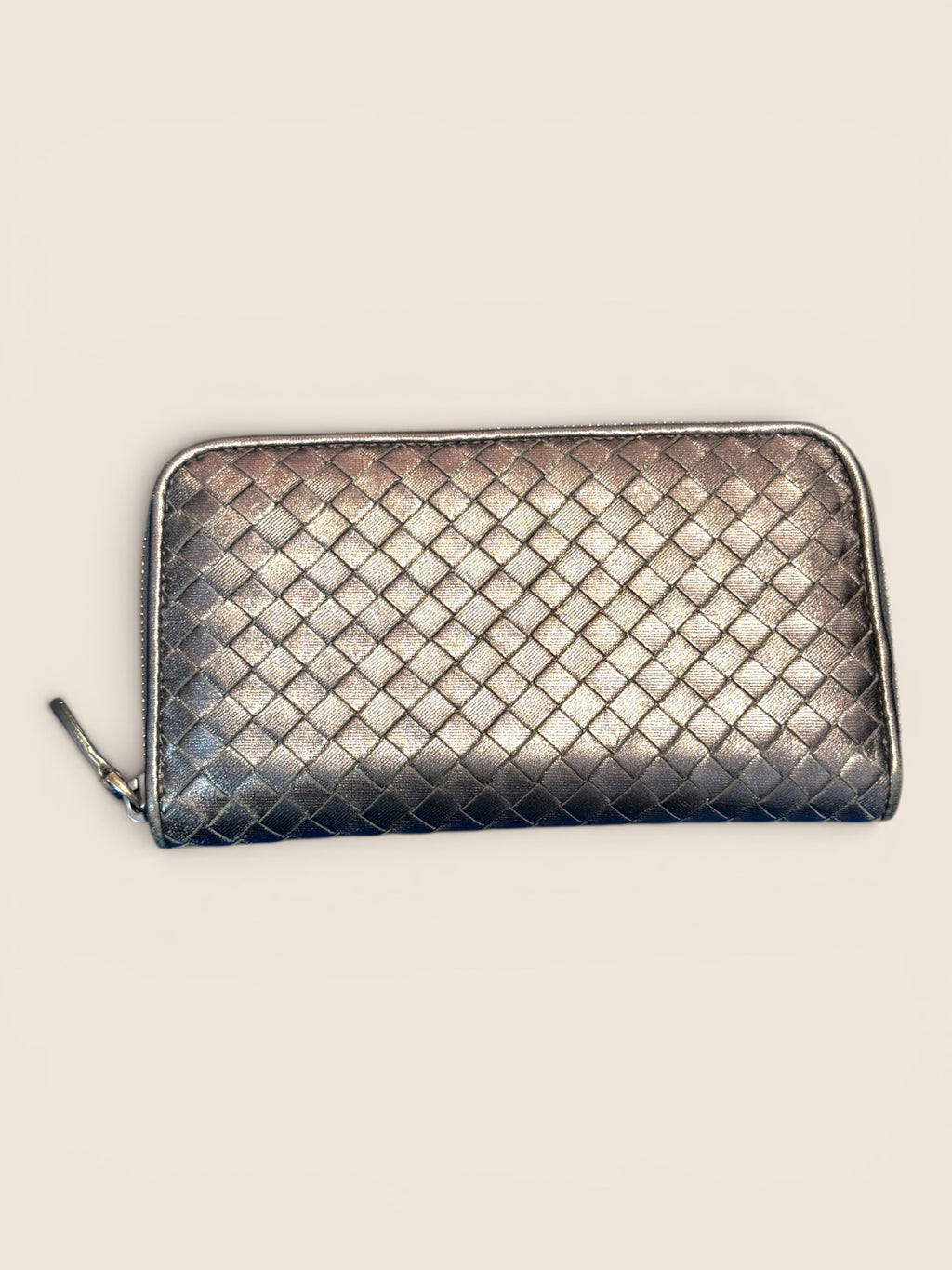 Bottega Veneta - Geldbörse - Silber/Kupfer