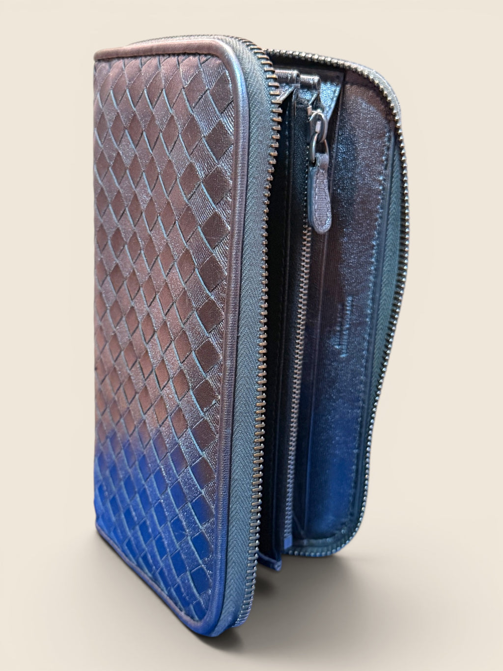 Bottega Veneta - Geldbörse - Silber/Kupfer