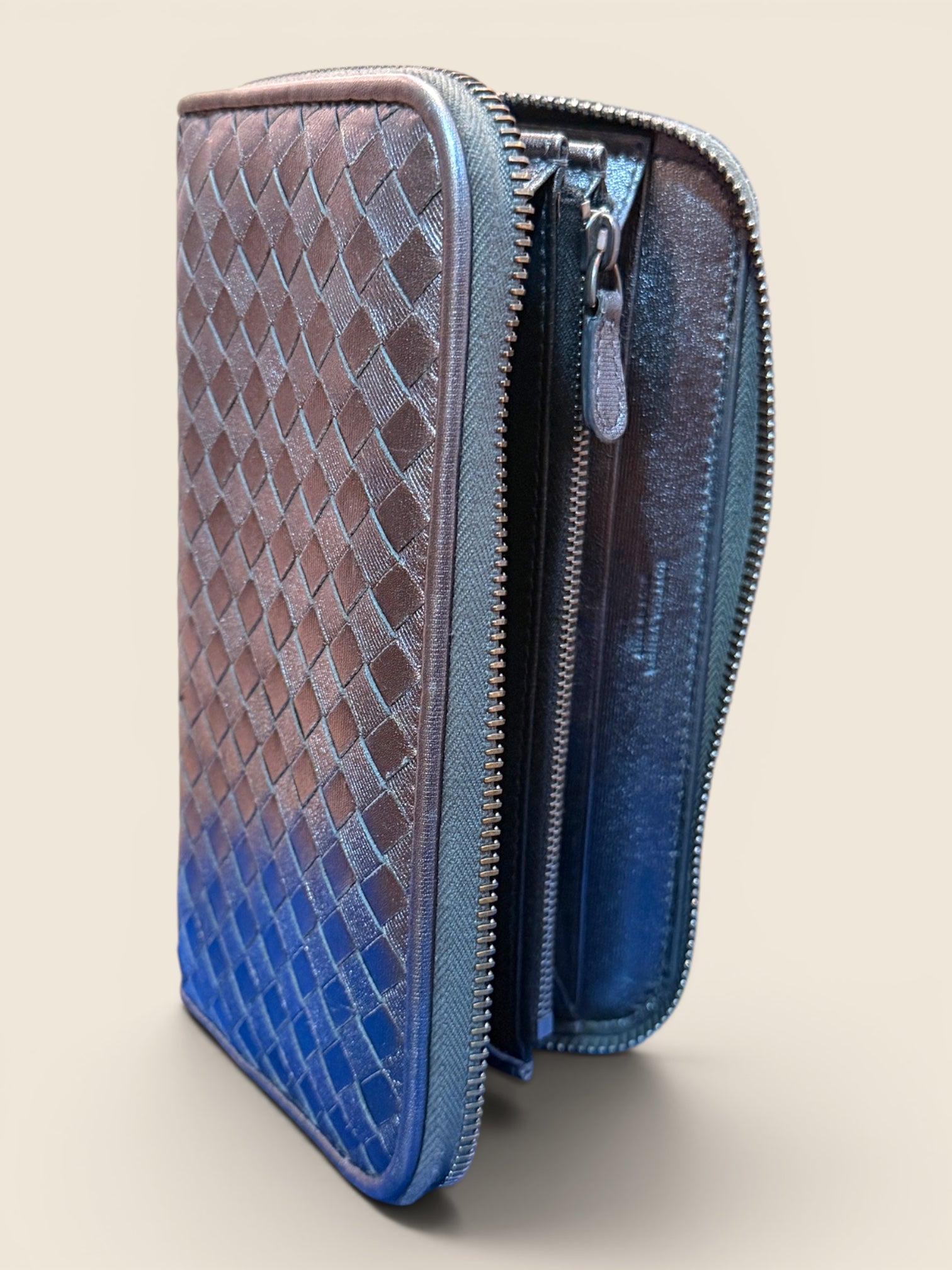 Bottega Veneta - Geldbörse - Silber/Kupfer