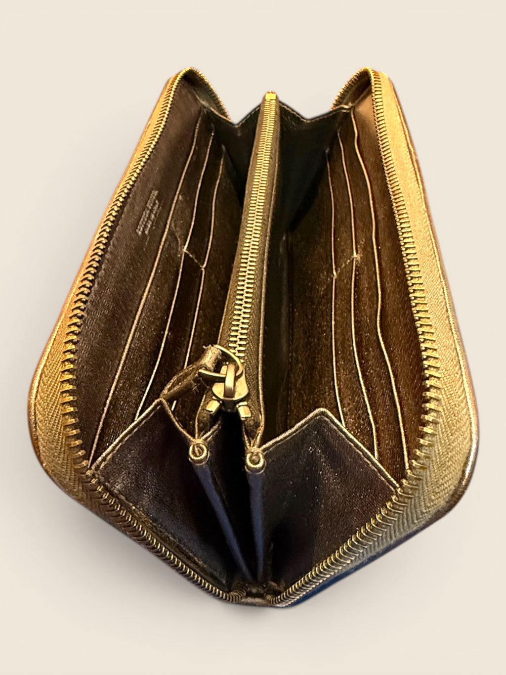 Bottega Veneta - Geldbörse - Silber/Kupfer