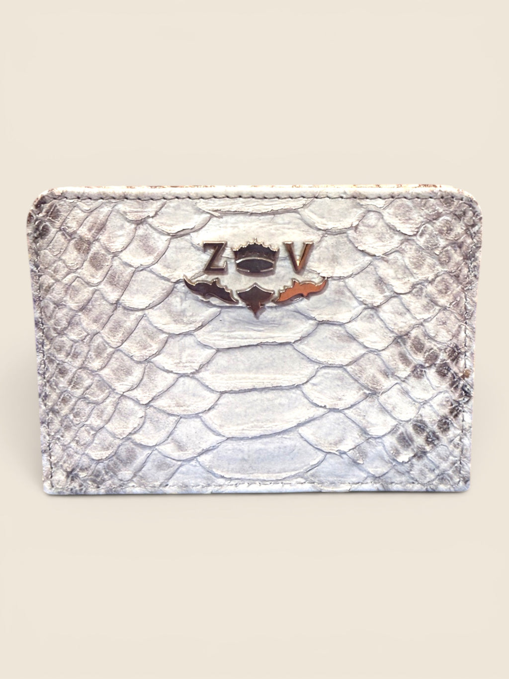 Zadic & Voltaire Cardholder - Paython - Beige/Grau