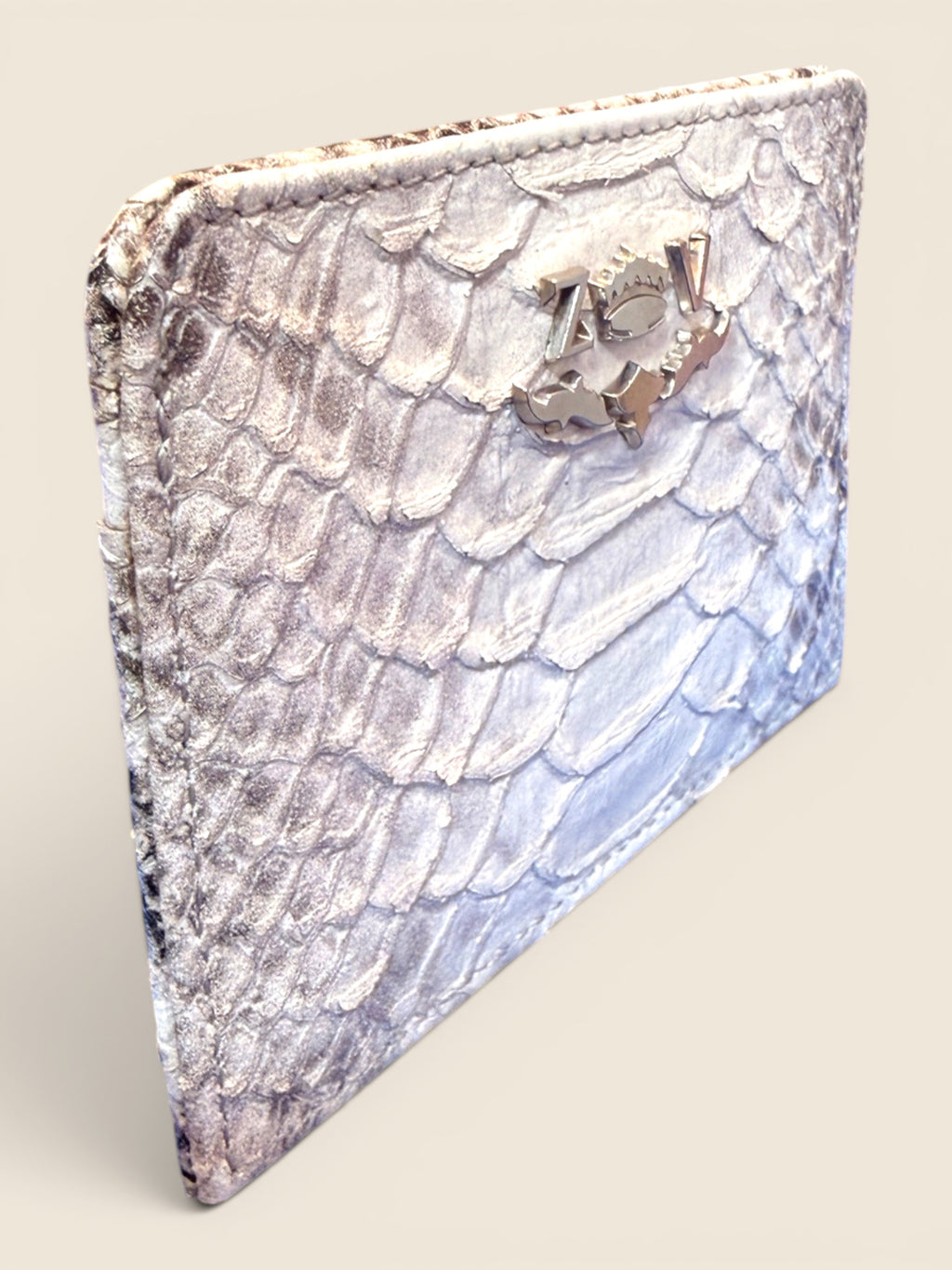 Zadic & Voltaire Cardholder - Paython - Beige/Grau