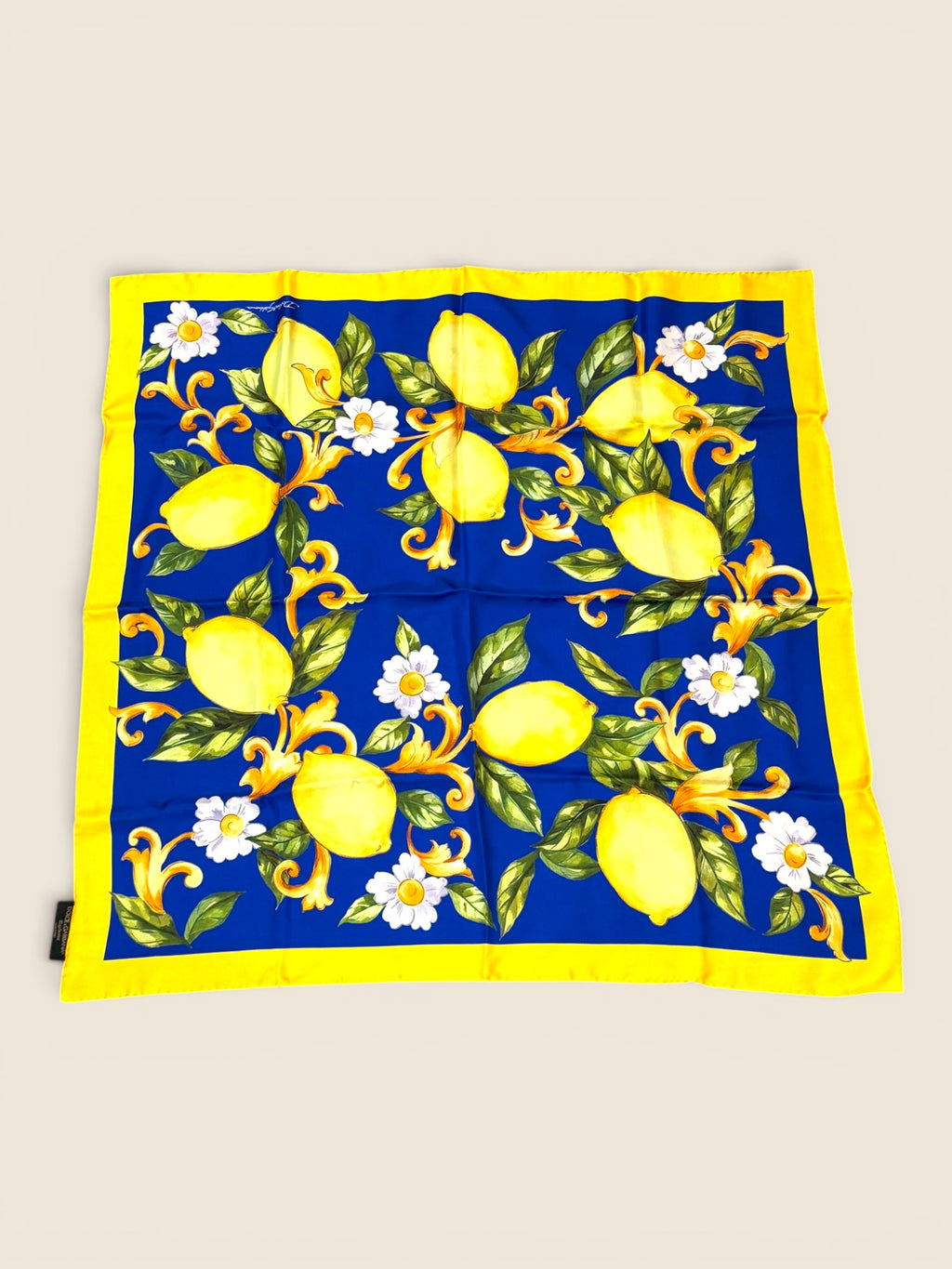 Dolce & Gabbana Seidentuch Groß - Summerlook - Blau/Gelb