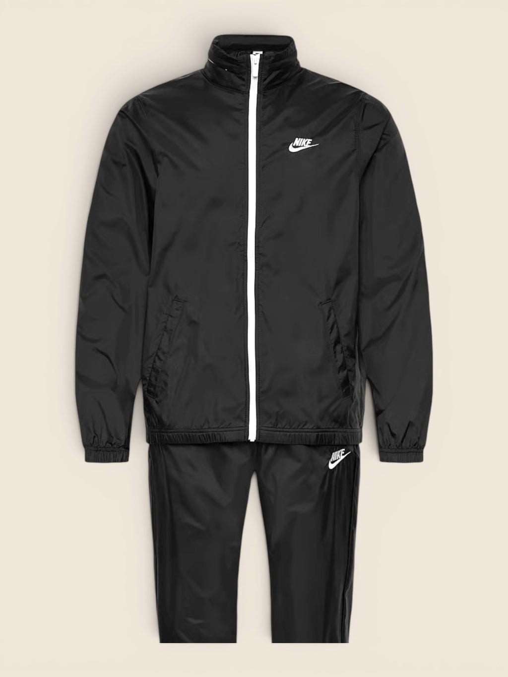 Nike Tracksuit - Club Lined Woven - Schwarz mit Kapuze