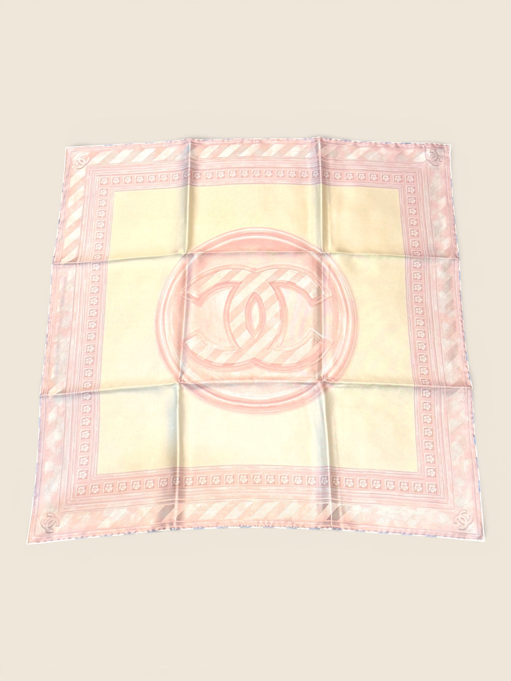 Chanel Seidentuch - Full Set - Rosé/Beige
