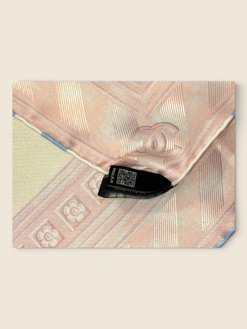 Chanel Seidentuch - Full Set - Rosé/Beige