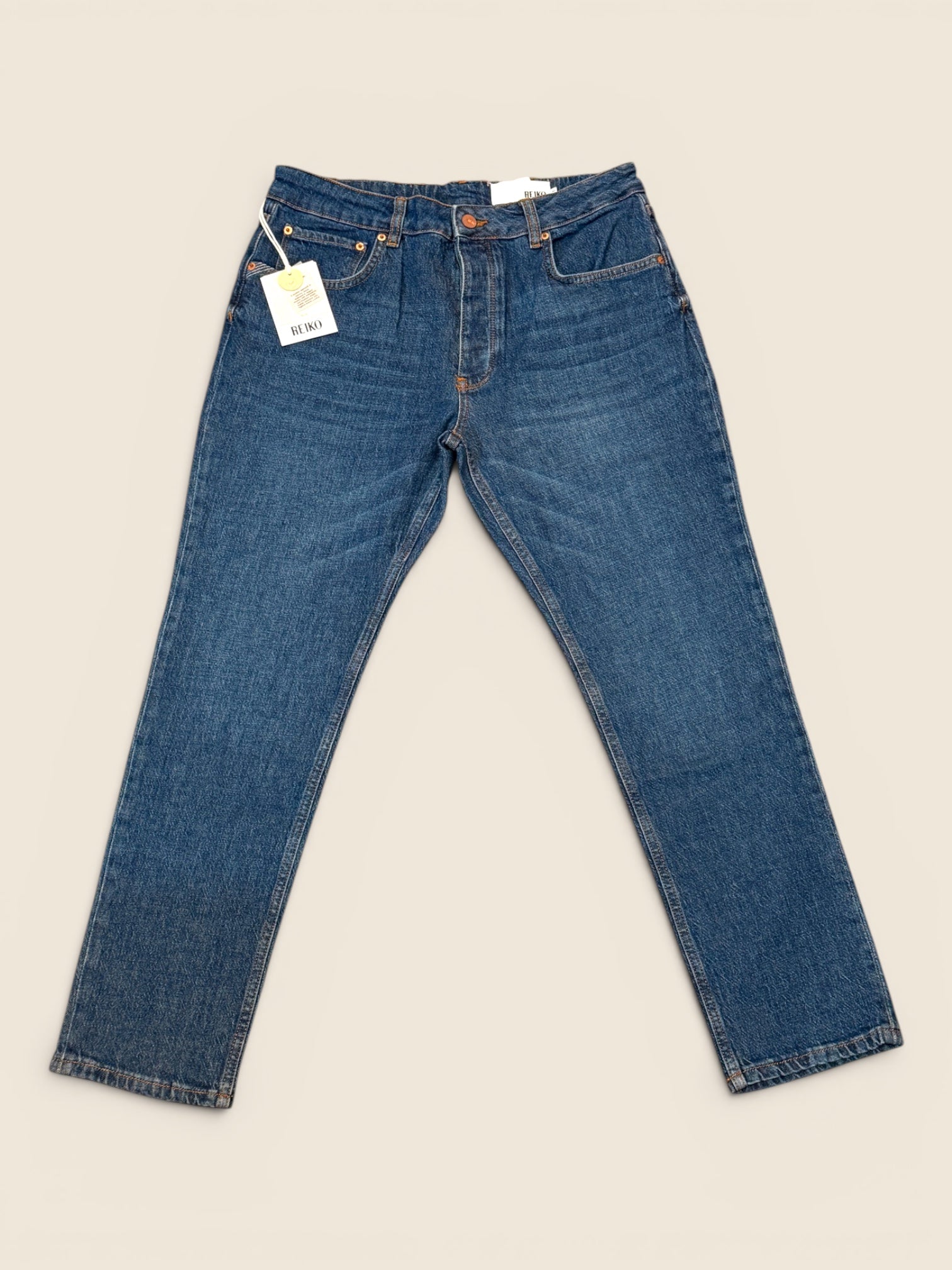 Reiko Denim Jeans - Mom Style - Washed Blue