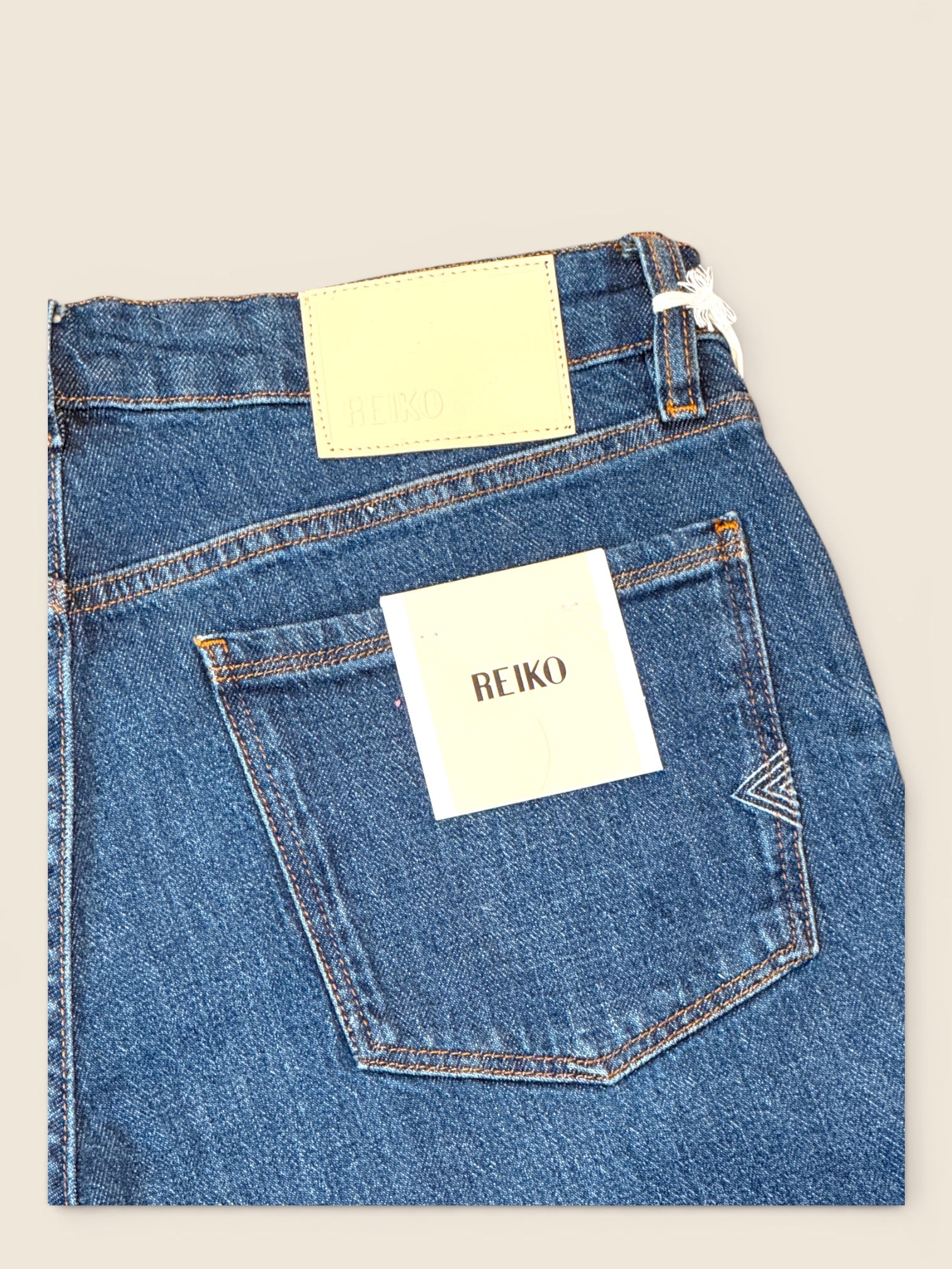 Reiko Denim Jeans - Mom Style - Washed Blue