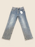 Oranje Denim Jeans - Wide Sneaker - Blau/Grau