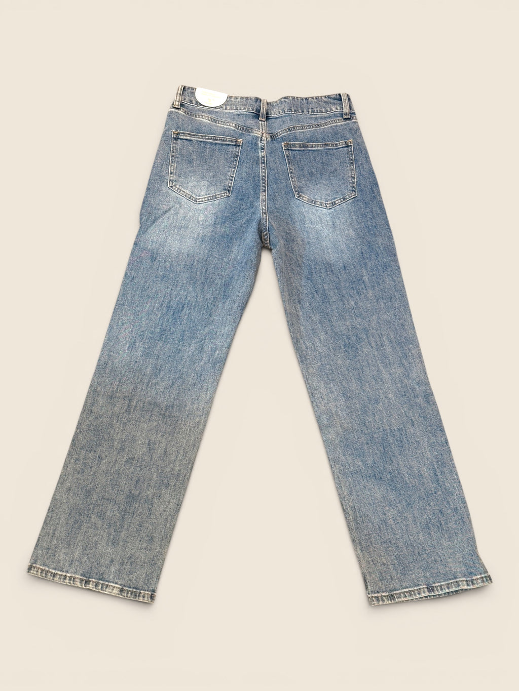 Oranje Denim Jeans - Wide Sneaker - Blau/Grau