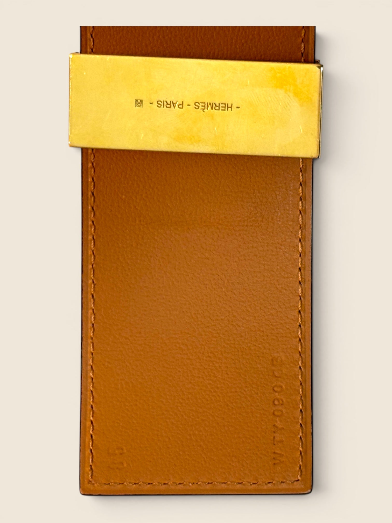 Hermés Gürtel Collier de Chien - Weiß/Gold - Gr. 85